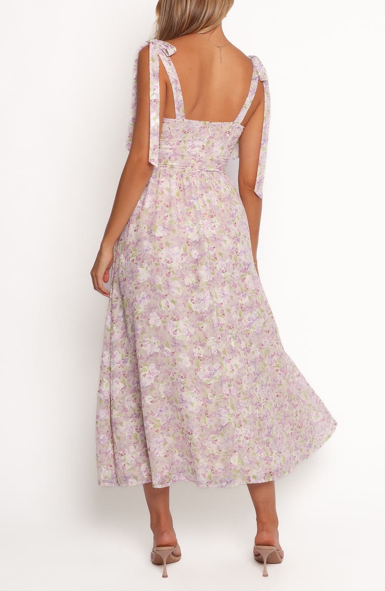 Petal & Pup Hayden Floral Mesh Maxi Sundress, Alternate, color, Purple Floral