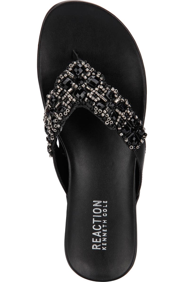 Kenneth Cole Reaction Glam-Athon Embellished Thong Sandal, Alternate, color,