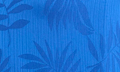 Maggy London Jacquard Midi Dress In Nautical Blue