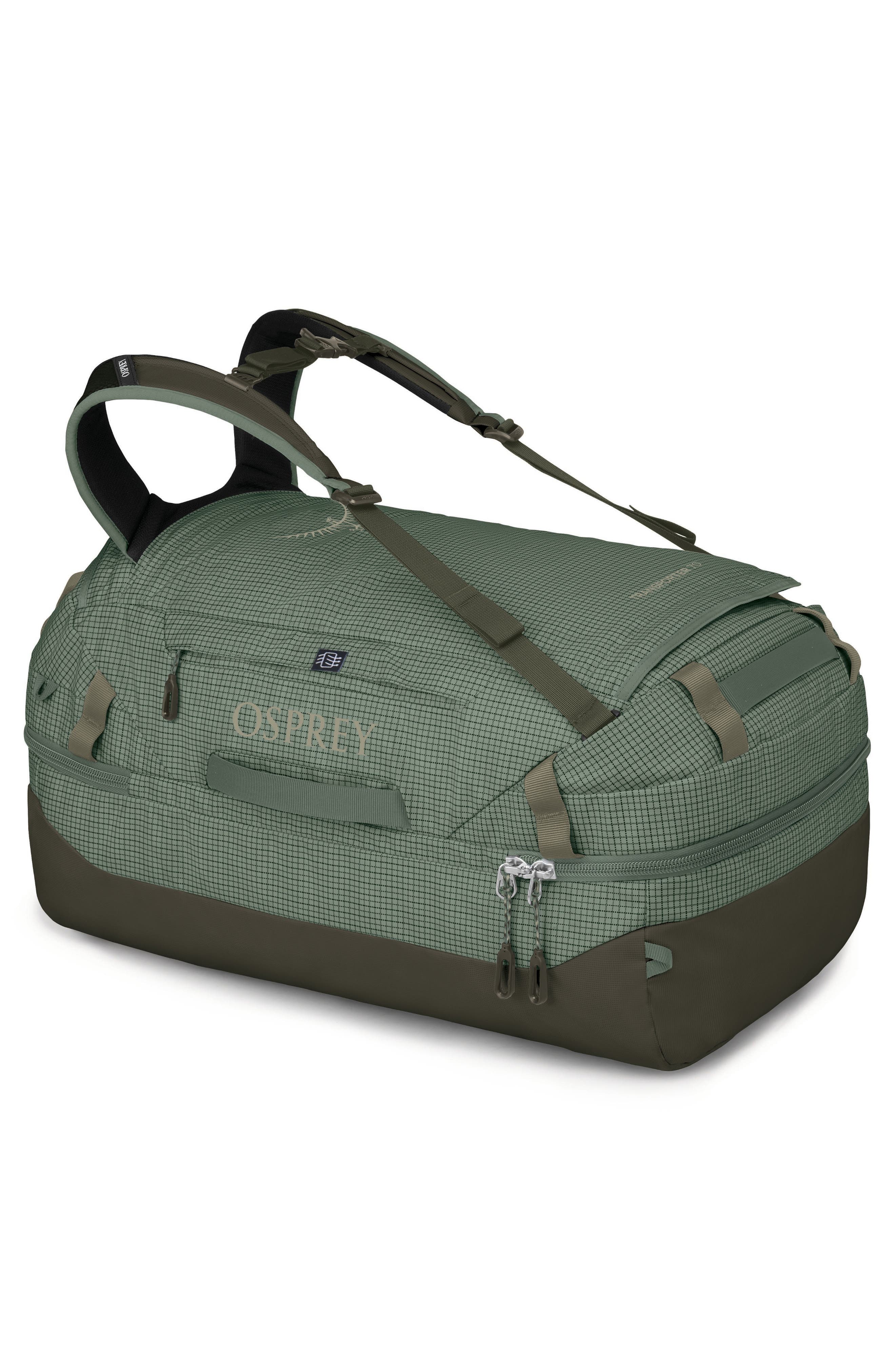 Osprey Transporter 70-Liter Squffel Duffle Luggage, Alternate, color, Pine Leaf Green