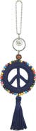 The Sak Yarnicharmz Crochet Peace Dangle