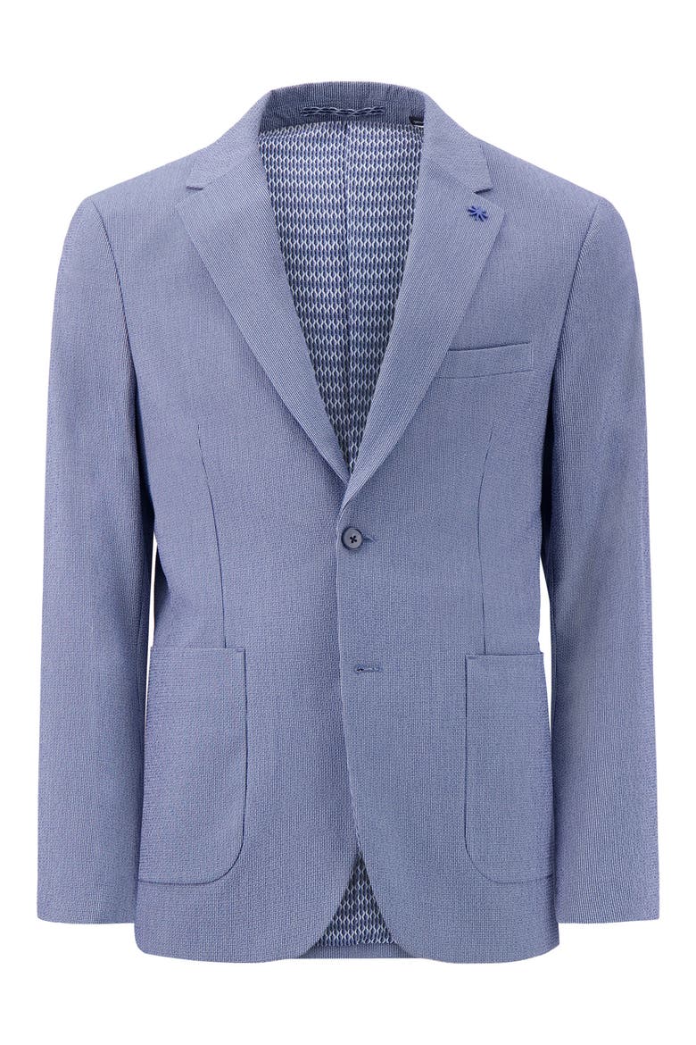 Seersucker Textured Sport Coat, Alternate, color, BLUE