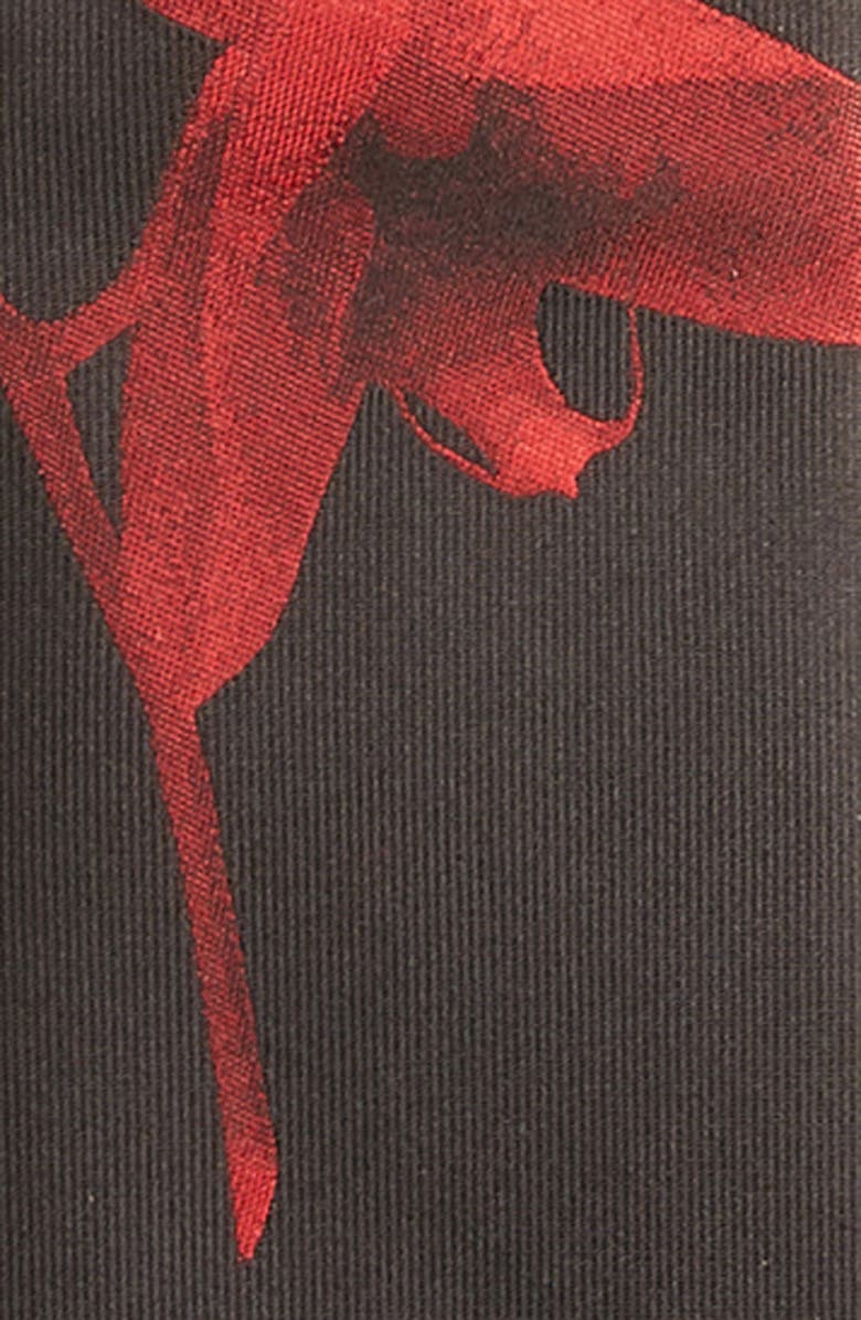 McQueen Orchid Place Print Silk Tie, Alternate, color,