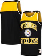 Mitchell & Ness Men's Mitchell & Ness Black/Gold Pittsburgh Steelers  Heritage Colorblock Tank Top