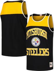 Mitchell & Ness Men's Mitchell & Ness Black/Gold Pittsburgh Steelers  Heritage Colorblock Tank Top