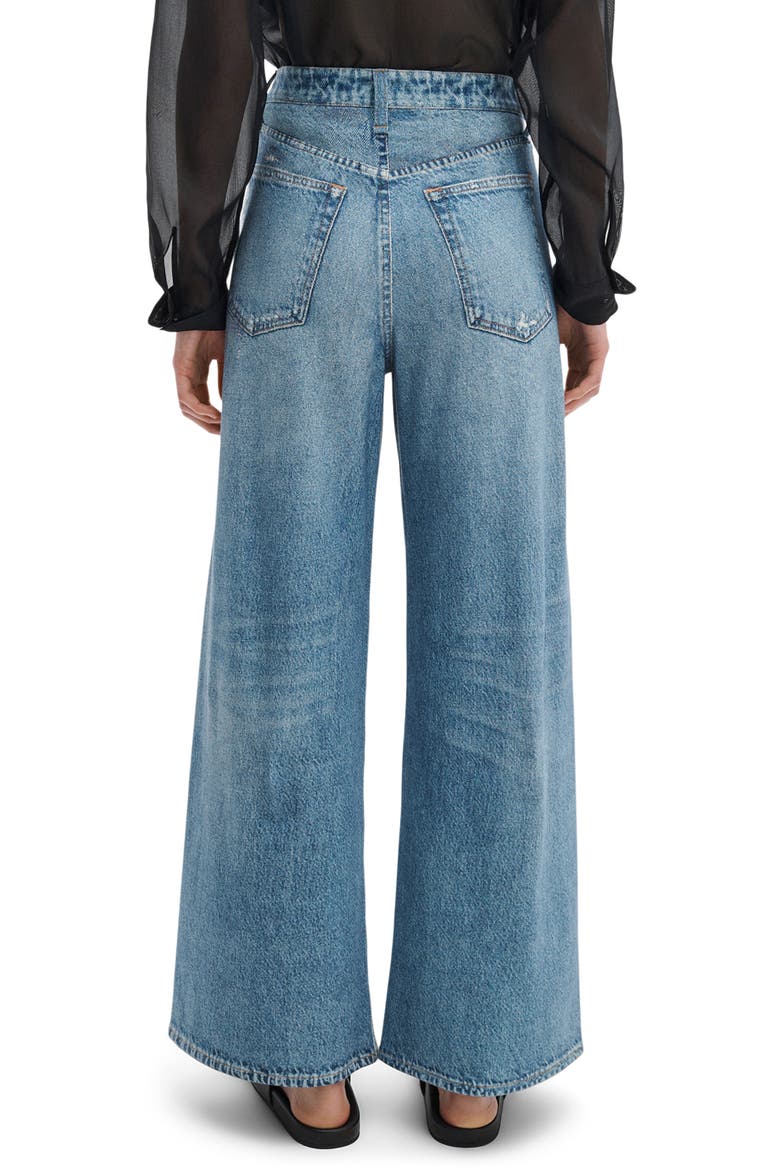 rb Miramar Sofie High Waist Ankle Wide Leg Terry Sweatpant Jeans, Alternate, color, MINETTA