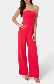 bebe Strapless A-Line Jumpsuit