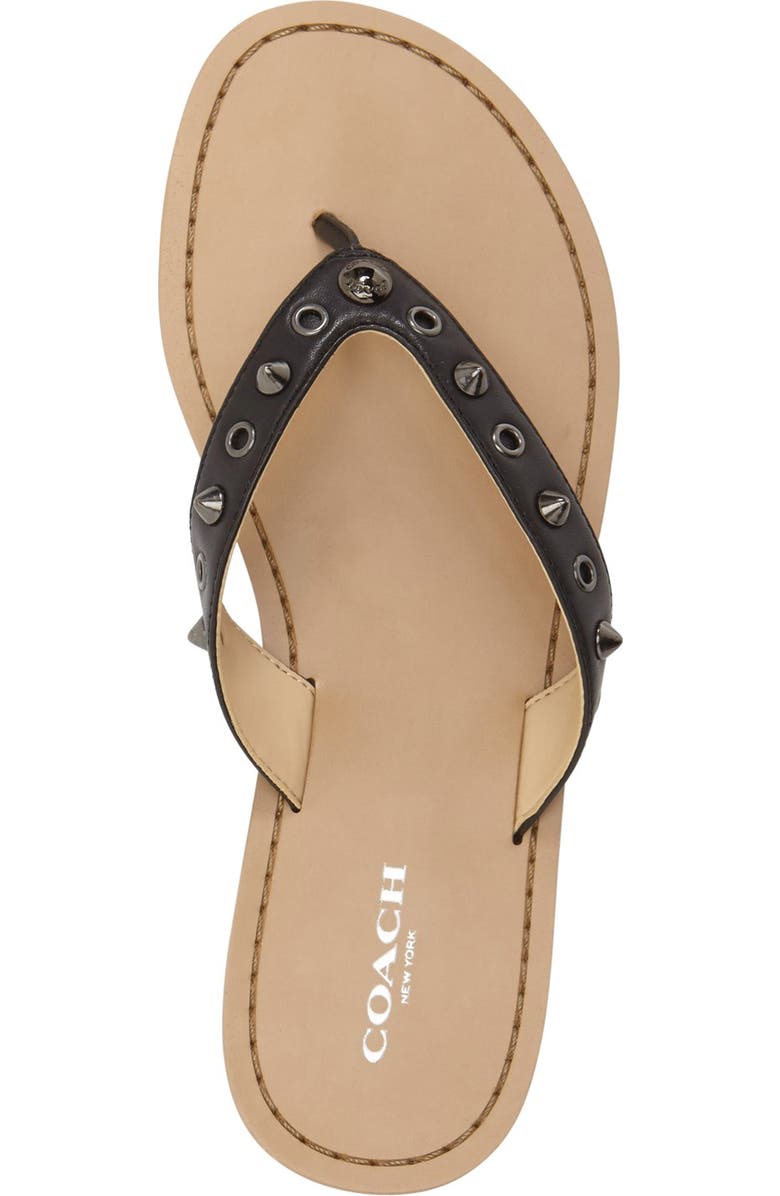 COACH 'Cottage' Studded Flip Flop, Alternate, color,