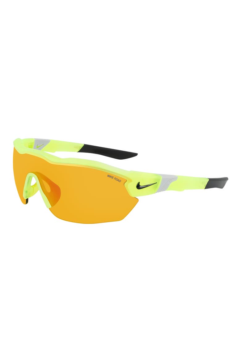 Show X3 Elite 61mm Wraparound Sunglasses, Alternate, color, MATTE VOLT/ RED