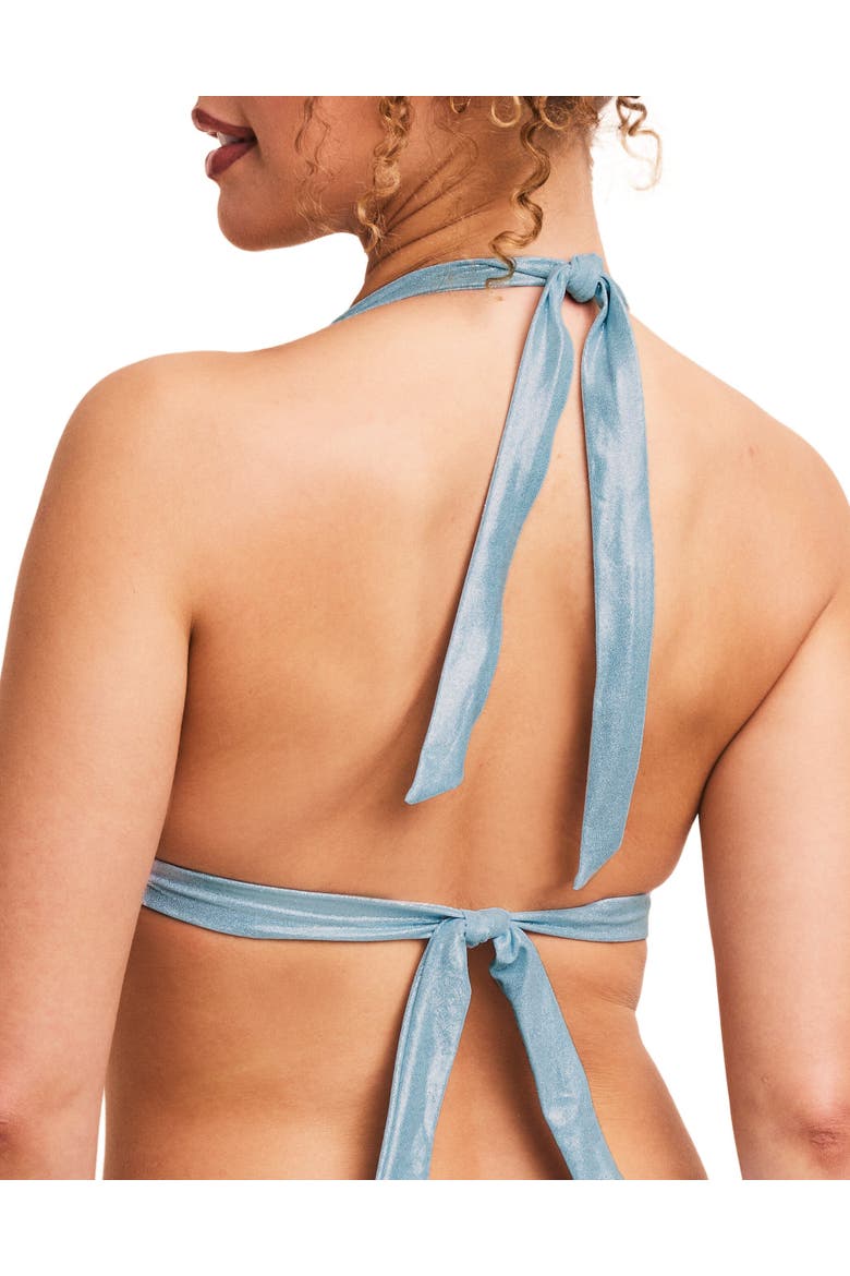Rina Swimwear Bikini Top, Alternate, color, Light blue