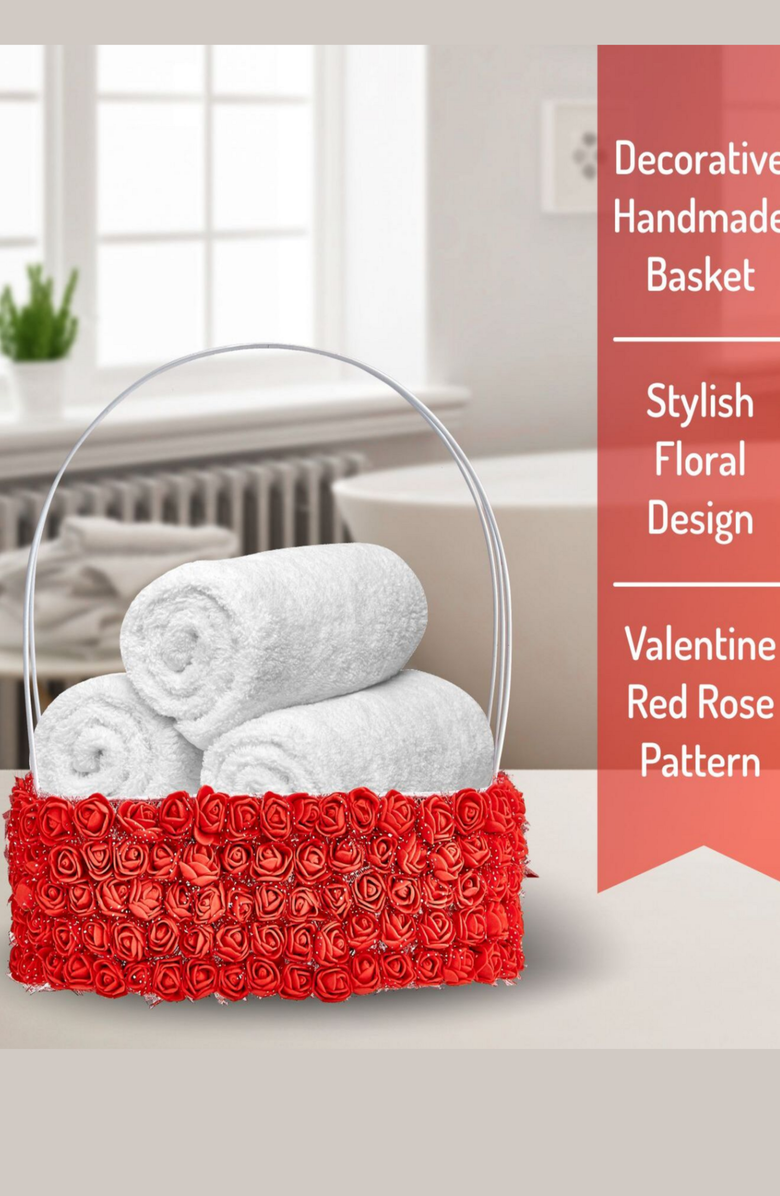 Lovery Valentine's Day Red Rose Home Bath Gift Set - 10Pc Relaxation Kit, Alternate, color, Red