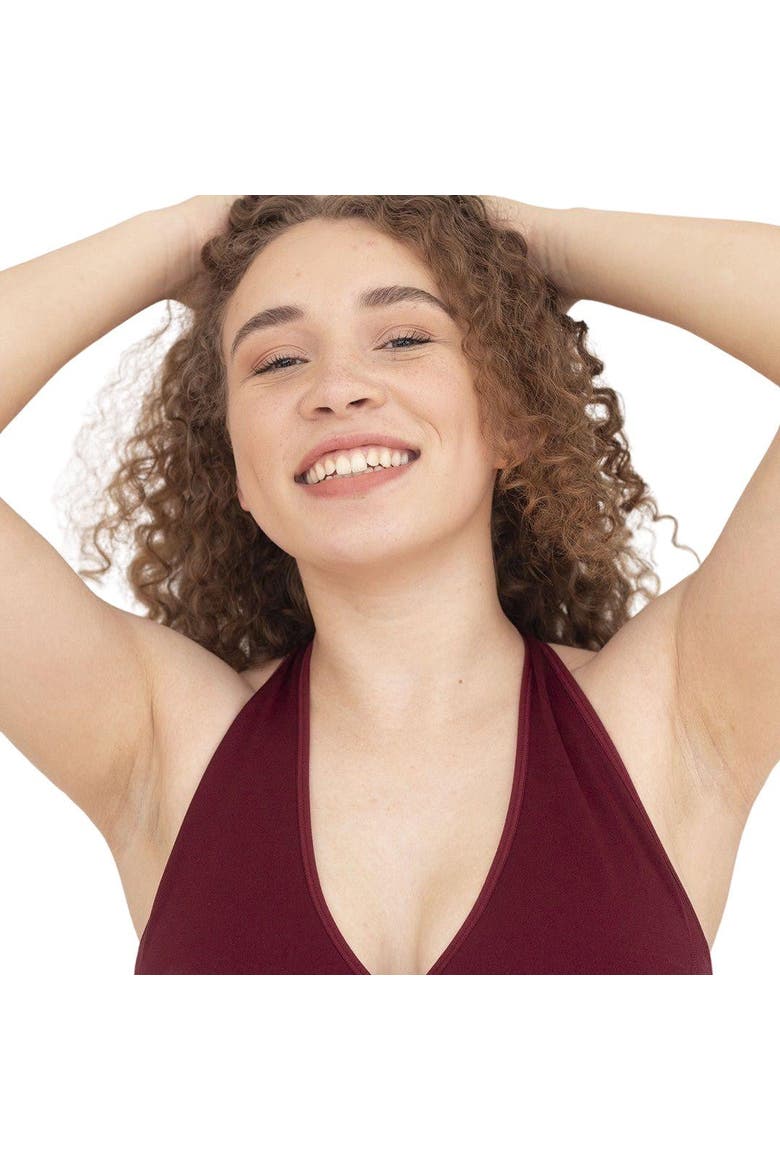 Hug Strappy Halter Sports Bralette, Alternate, color, Golden Olive