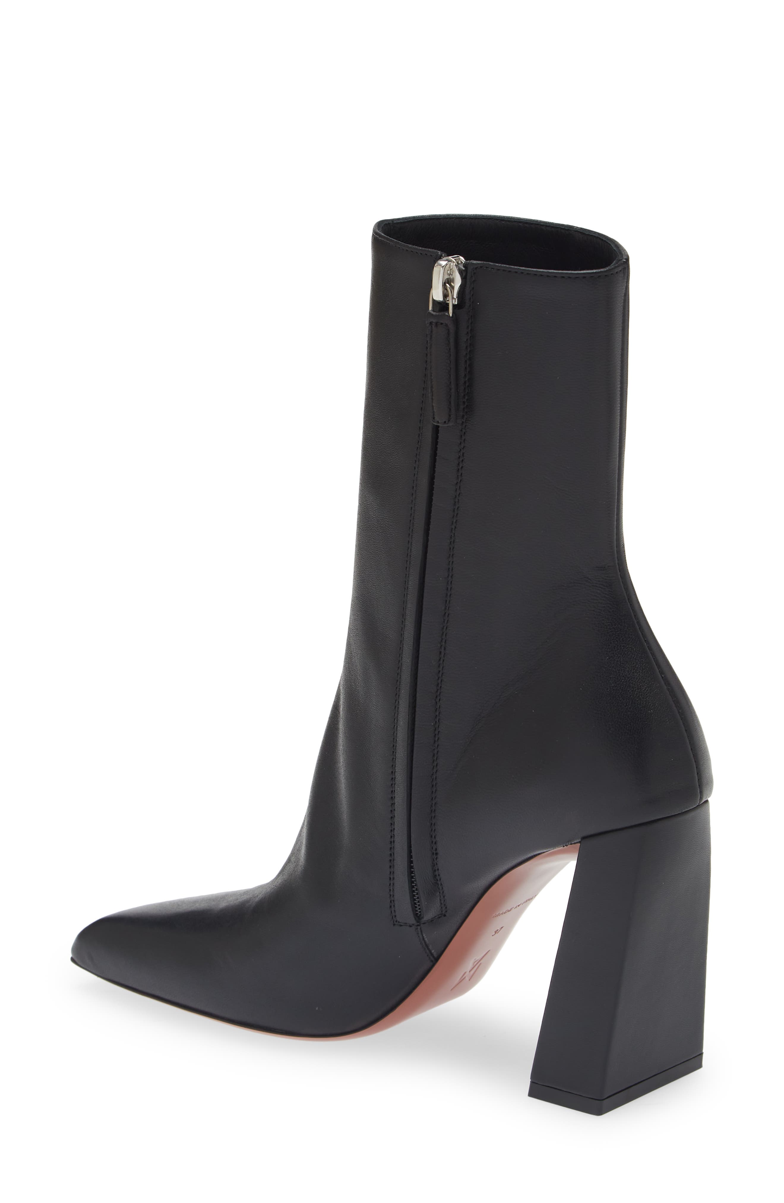 Amina Muaddi Marine Square Toe Bootie, Alternate, color, 