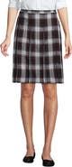 Lands' End School Uniform Young  Plaid Box Pleat Skirt Top of the Knee