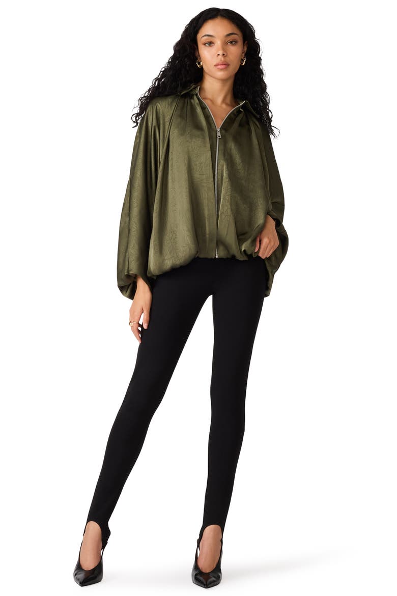 Sandrine High Waist Stirrup Pants, Alternate, color, BLACK