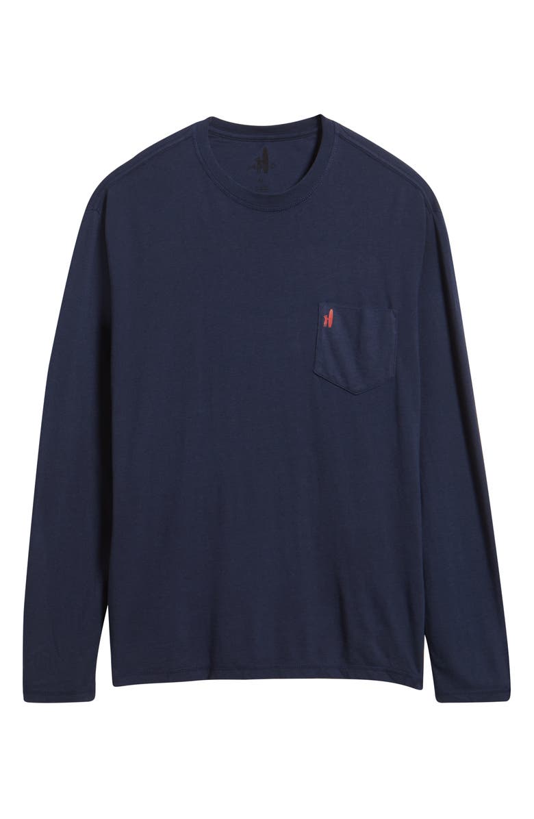 johnnie-O Coastal Way Graphic Long Sleeve T-Shirt, Alternate, color, Navy