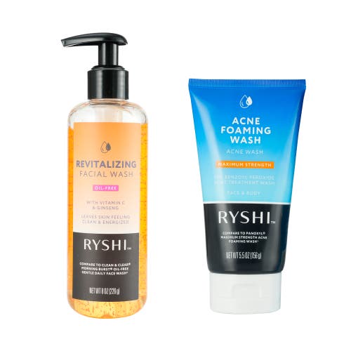 Pursonic Clear & Radiant Skin Bundle Acne Foaming Wash + Revitalizing Facial Wash In Multi