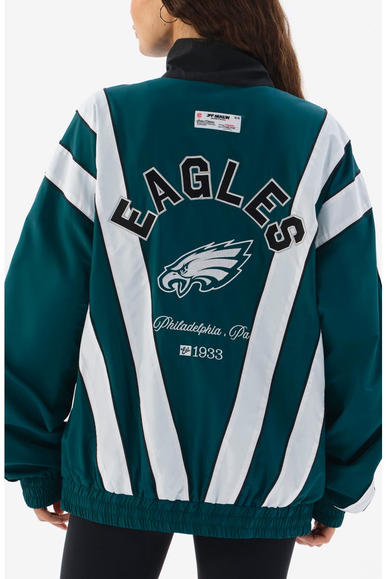 Colorblock Windbreaker Jacket, Alternate, color, GREEN