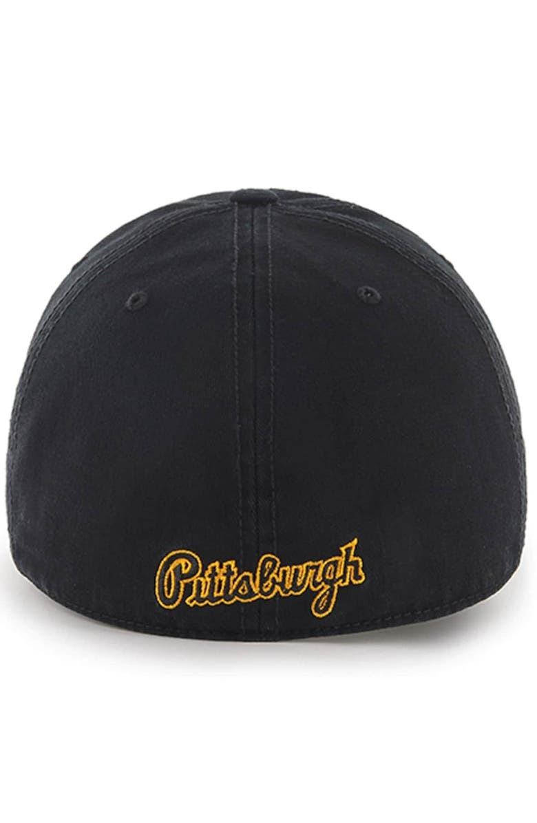 '47 Men's '47 Black Pittsburgh Pirates Cooperstown Collection Franchise Logo Fitted Hat, Alternate, color,