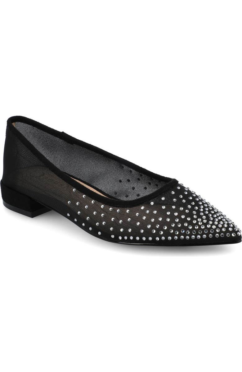 Journee Collection Gracelynn Evening Ball Flat, Main, color, Black