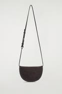 COS Curved Crossbody Bag - Suede
