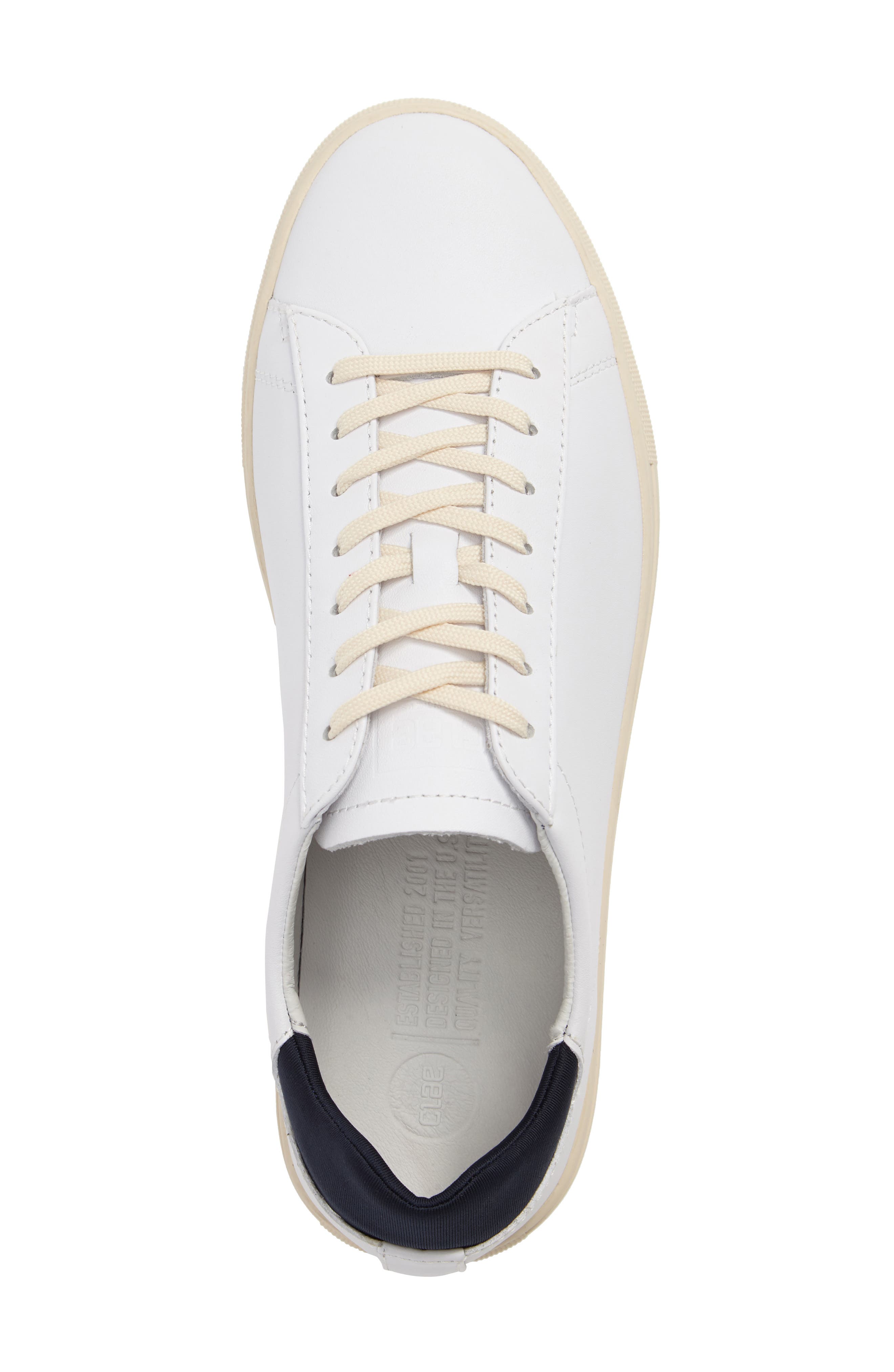 Bradley Sneaker, Alternate, color, WHITE LEATHER NAVY NEOPRENE