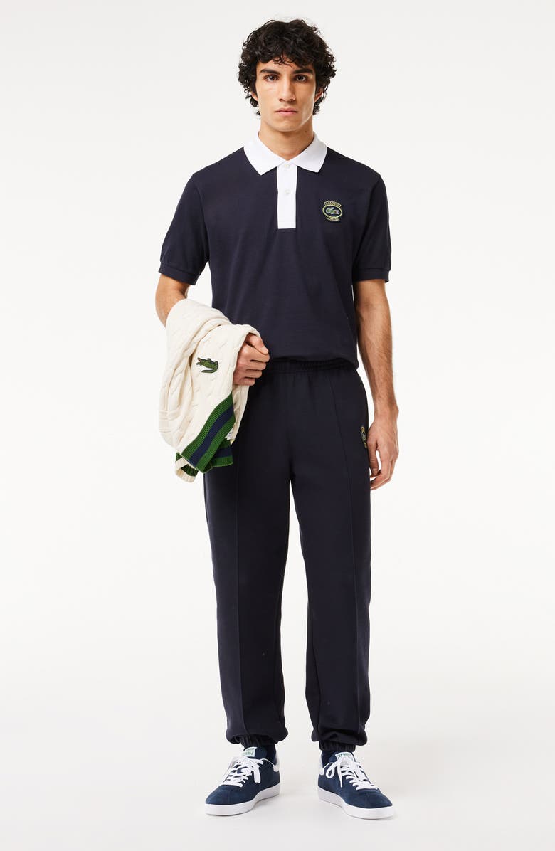 Lacoste Classic Fit Logo Patch Piqué Polo, Alternate, color, El5 Abimes/ Blanc