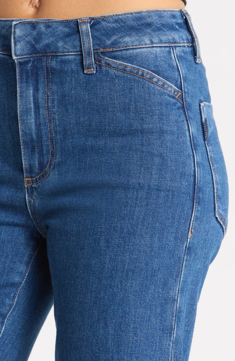 PAIGE Leenah Curved Pocket High Waist Wide Leg Jeans, Alternate, color, Glendora