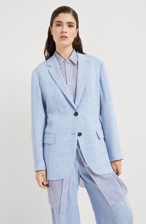 BRUNELLO CUCINELLI BRUNELLO CUCINELLI SPARKLING CANVAS BLAZER