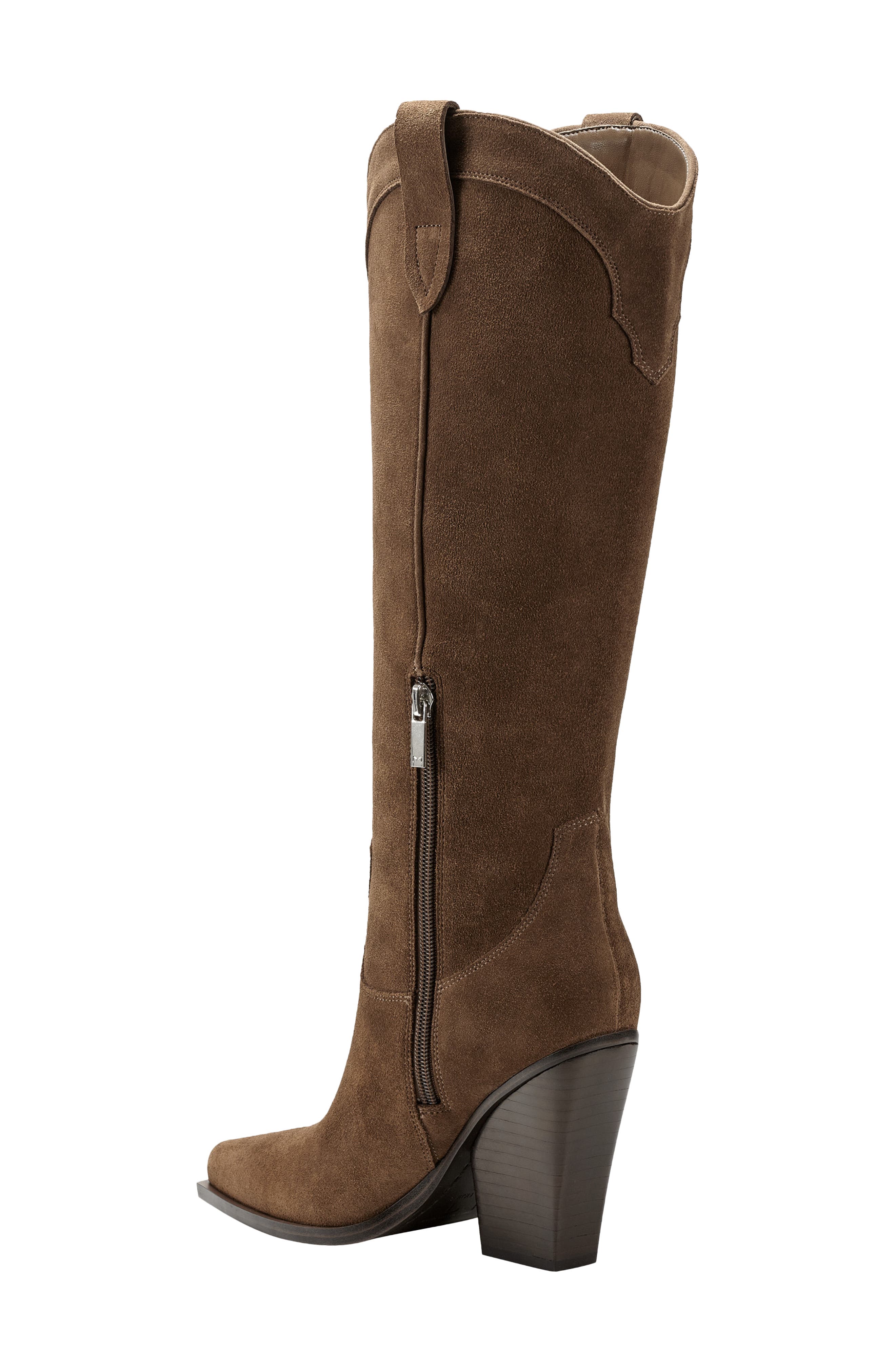 Nalita Pointed Toe Boot, Alternate, color, DARK BROWN