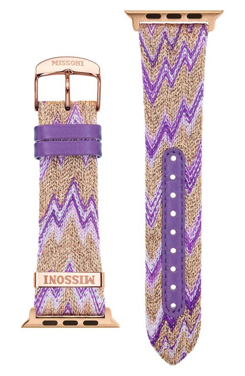 Zigzag 24mm Textile Apple Watch® Watchband