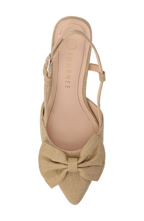 Journee Collection Tailynn Slingback Pump In Wheat