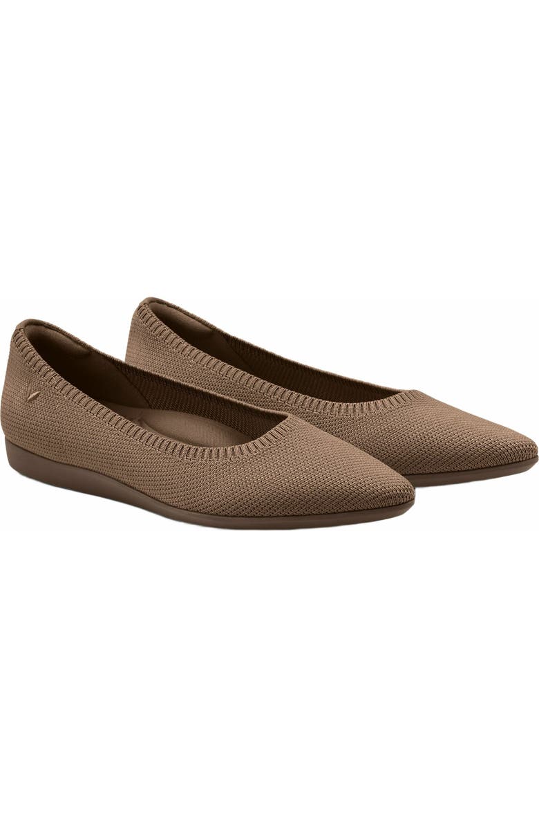 VIVAIA Lightweight Pointed-Ballet Flats, Main, color, Espresso