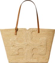 Tory Burch Large Ella Structure Straw Tote