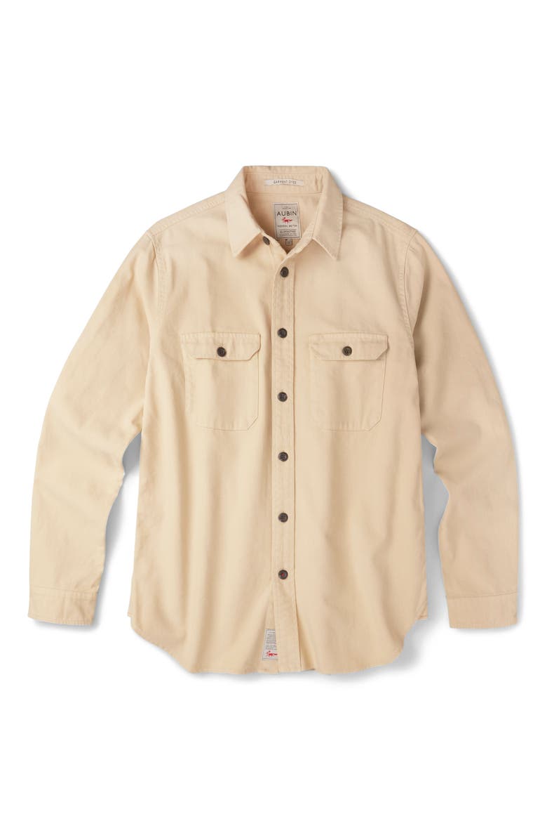 Aubin Henderson Canvas Relaxed Fit Overshirt, Alternate, color, Sand