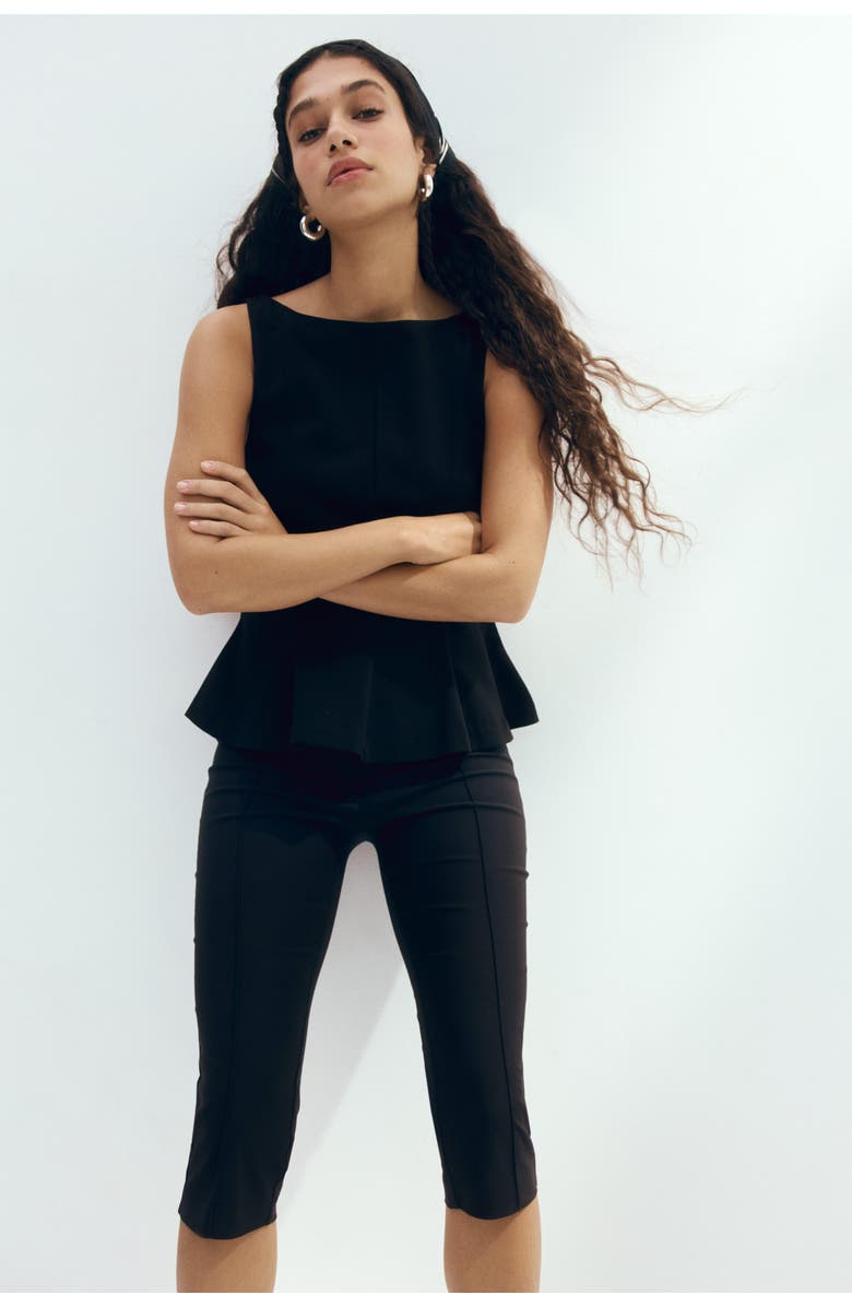 H&M Creased capri pants, Alternate, color,