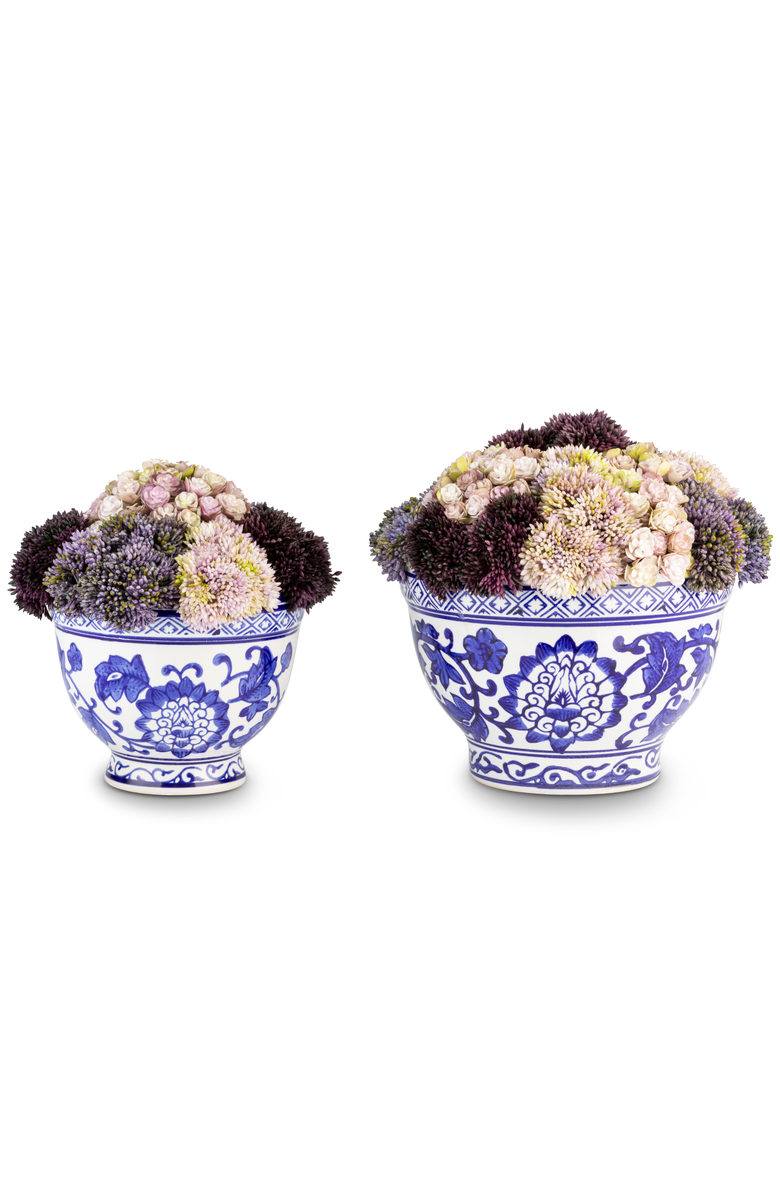 CocoBella Adair Toile Sedum Bowl, Alternate, color, Purple