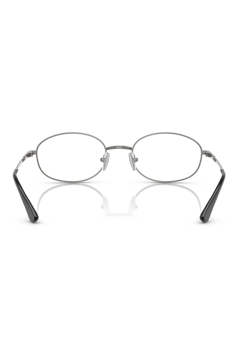 52mm Oval Optical Glasses, Alternate, color, GUNMETAL