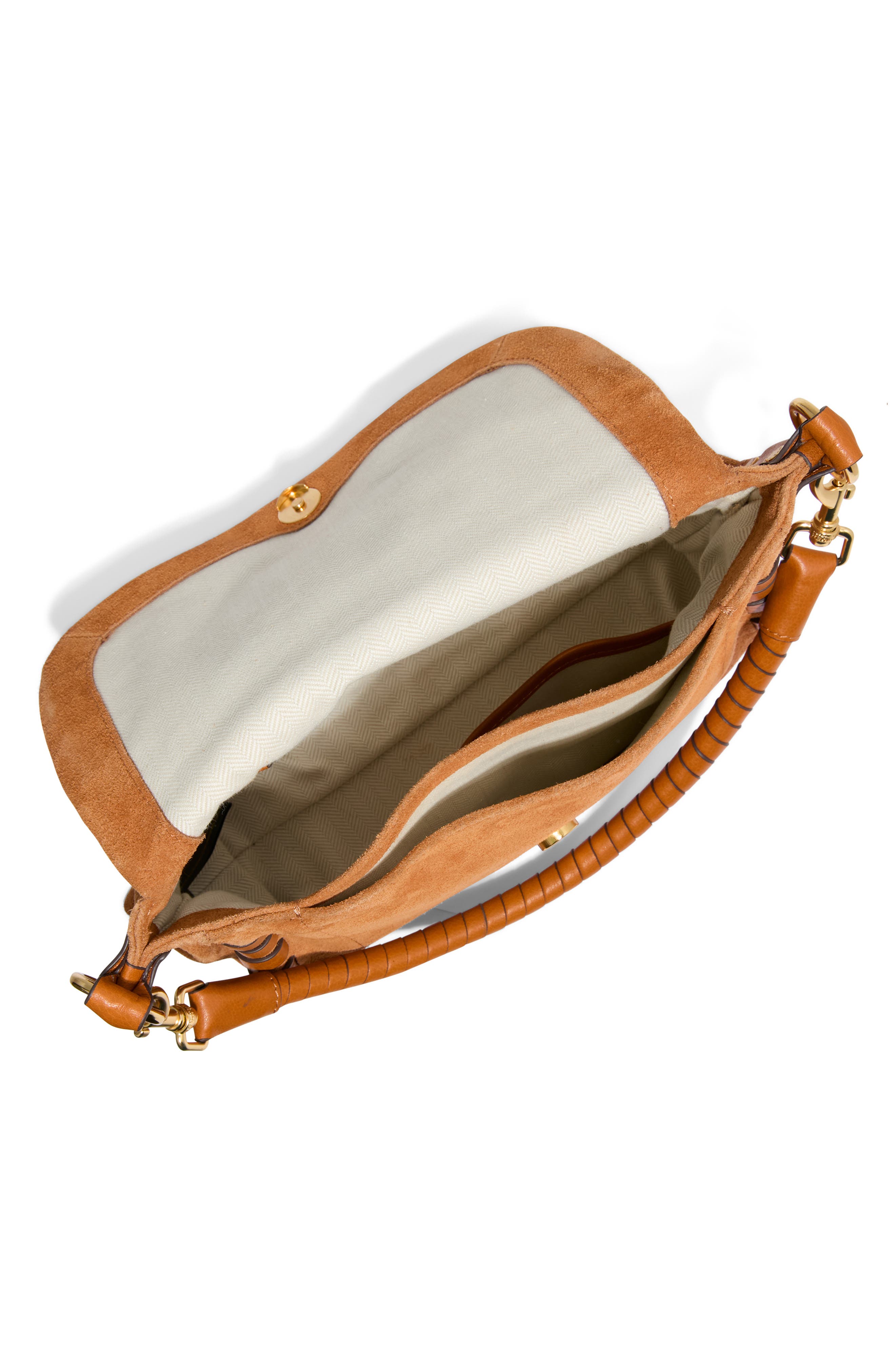 AIMEE Zen Convertible Crossbody, Alternate, color, Rustic Caramel Suede