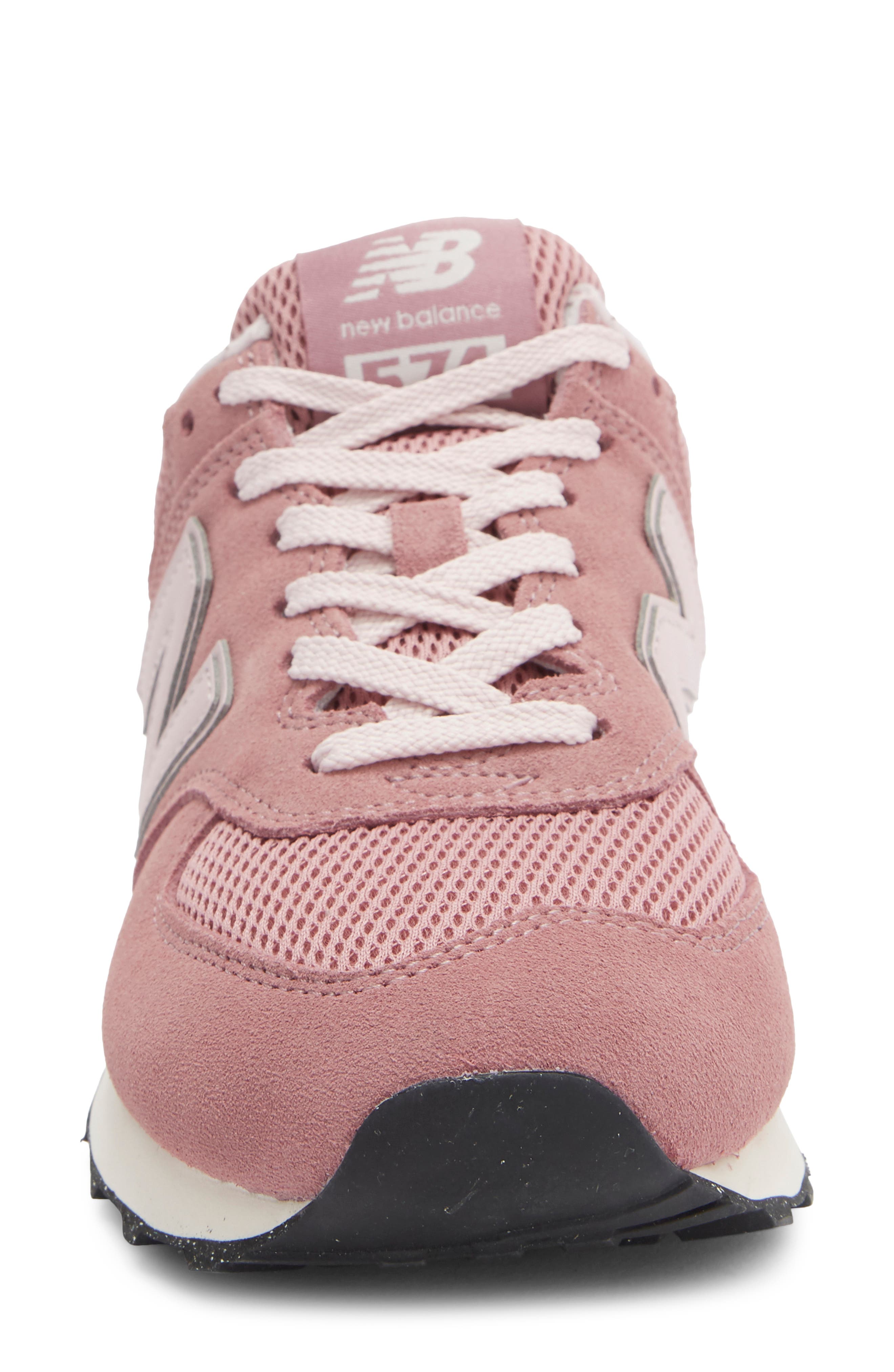 New Balance 574 Sneaker, Alternate, color, Alpha Pink/Nb White