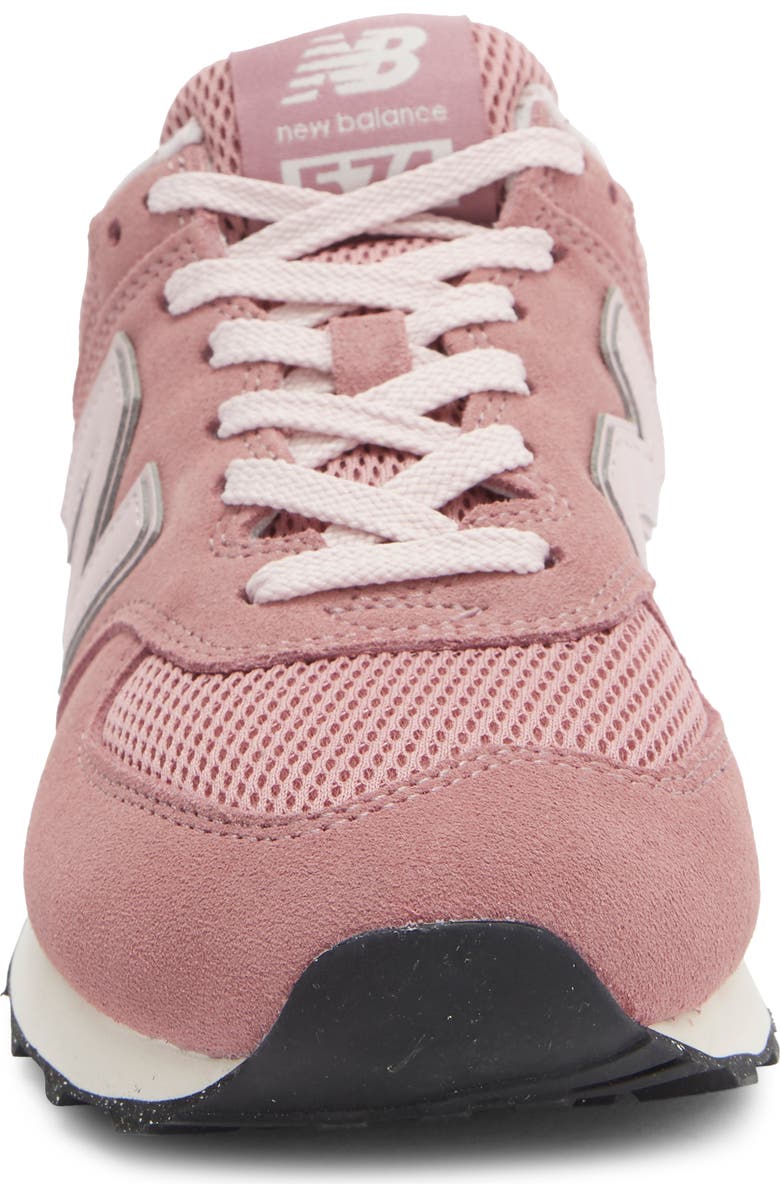 New Balance 574 Sneaker, Alternate, color, Alpha Pink/Nb White