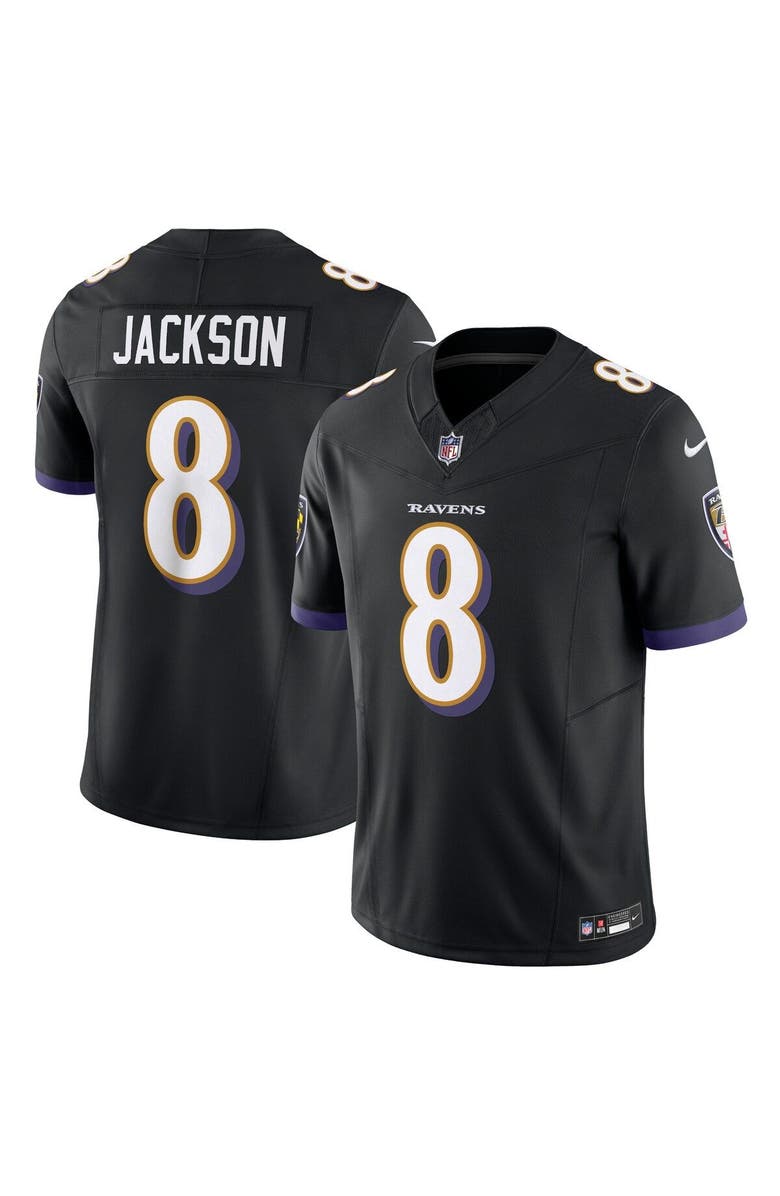 Nike Men's Nike Lamar Jackson Black Baltimore Ravens Vapor F.U.S.E. Limited Jersey, Main, color, Black
