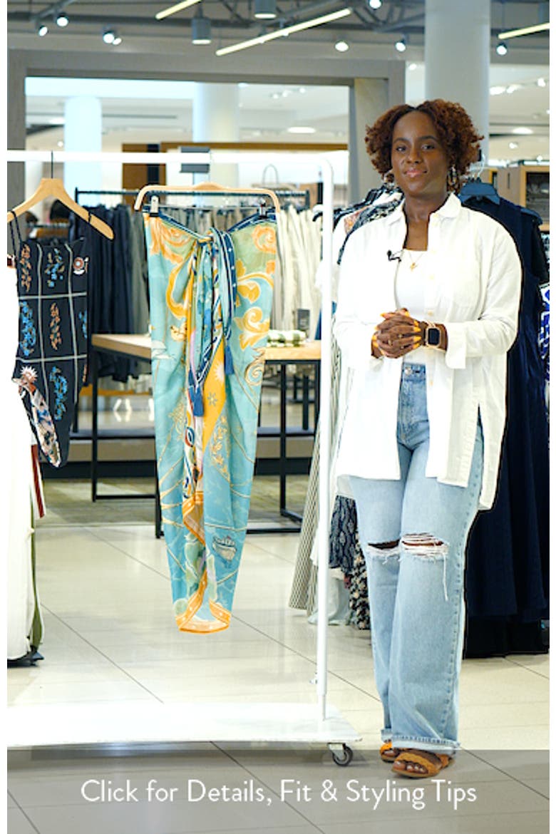 Marine Solstice Tassel Cover-Up Pareo video