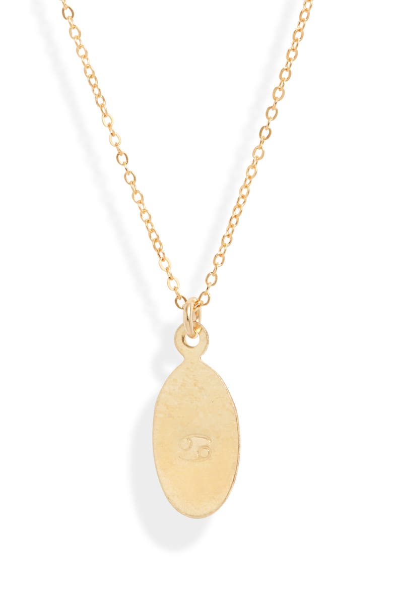 Zodiac Horoscope Pendant Necklace, Main, color, GOLD - CANCER