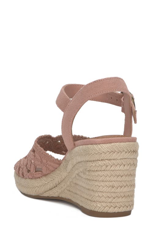 Lucky Brand Coyna Espadrille Ankle Strap Platform Wedge Sandal In Bellini Linen