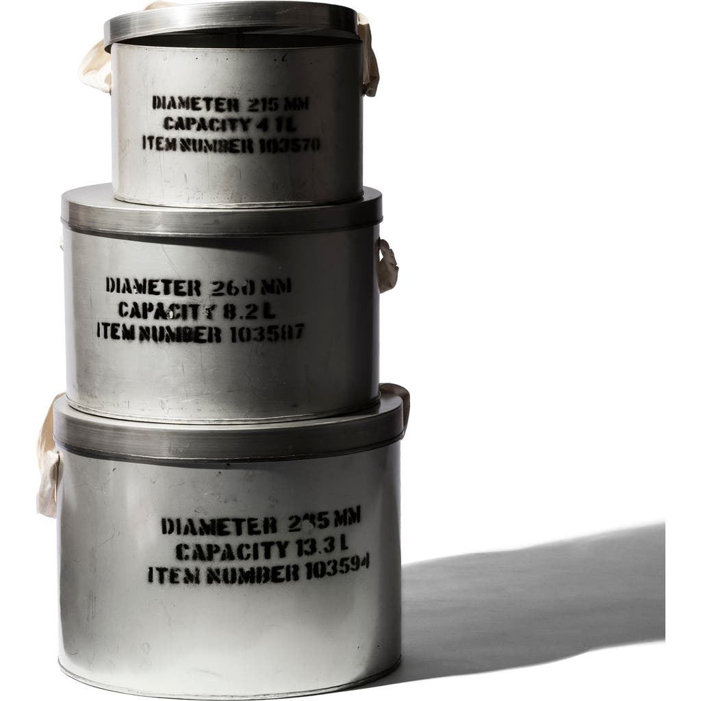 Puebco Steel Hat Box In Natural