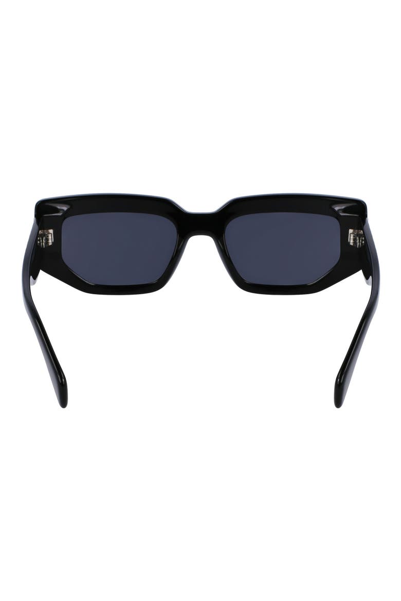 Kennet 54mm Rectangular Sunglasses, Alternate, color, ALLOVER STRIPES BLACK