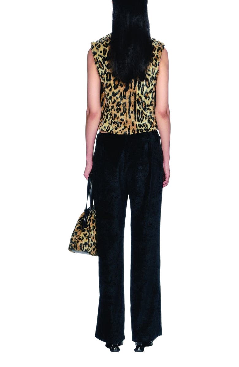 Anna Sui Faux Leopard Sleeveless Top, Alternate, color, Caramel Multi