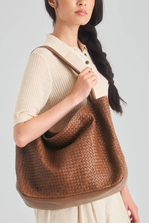 The Sak Los Feliz Large Tote Leather Bag In Brown