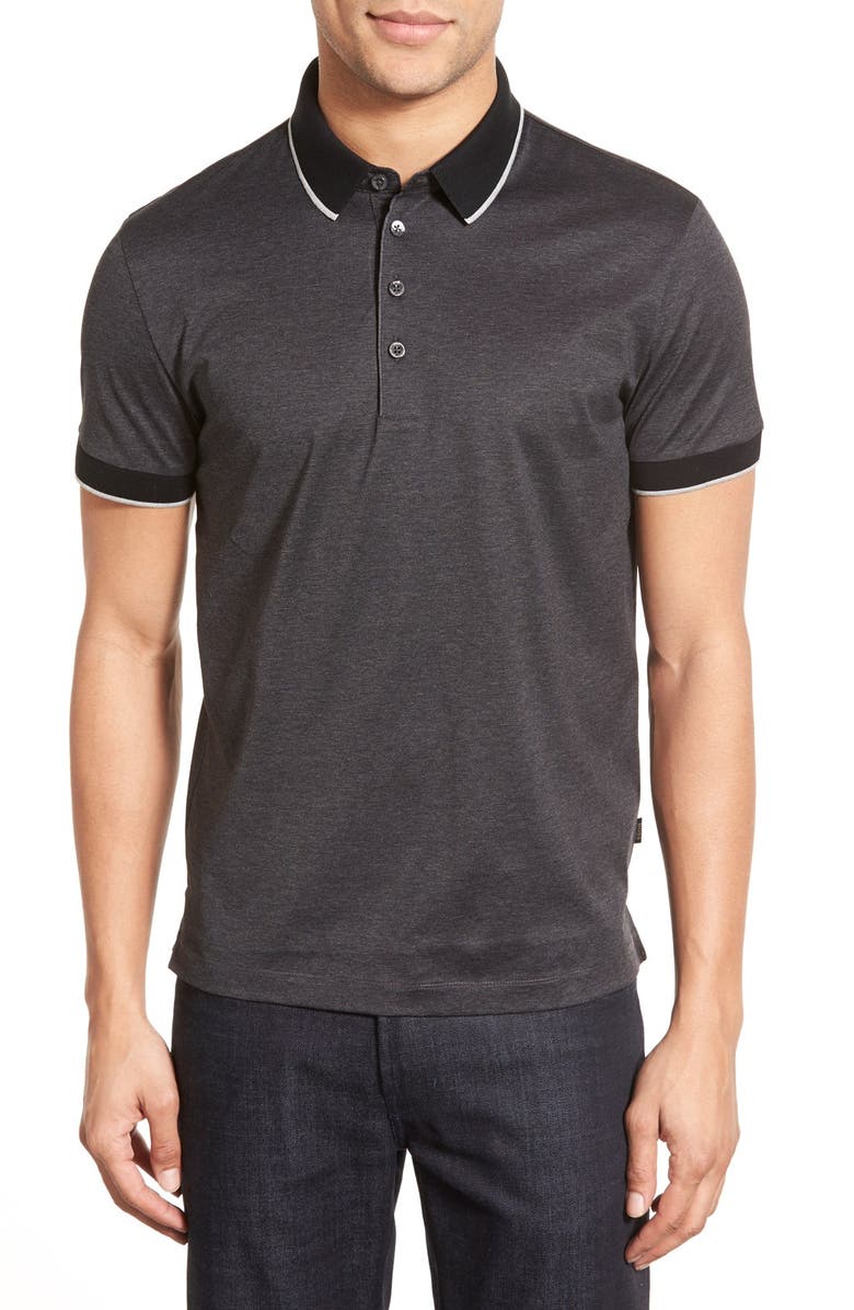 BOSS 'Pierson' Mercerized Cotton Polo, Main, color, 